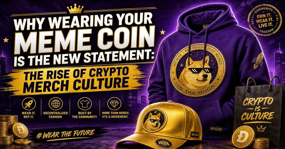 Why Wearing Your Meme Coin Is the New Statement: The Rise of Crypto Merch Culture