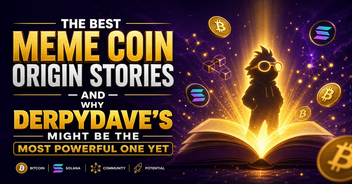 The Best Meme Coin Origin Stories, And Why DerpyDave's Might Be the Most Powerful One Yet
